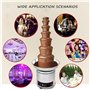 Fontaines à chocolat, Fontaine à chocolat Machine à fondue au chocolat électrique à 5 niveaux en acier inoxydable 304 facile à a