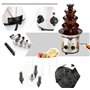 Fontaines à chocolat, Fontaine à chocolat, machine à fondre électrique à 3 niveaux, fontaine à fondue au chocolat, capacité de 4
