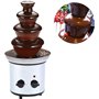 Fontaines à chocolat, Fontaine à chocolat, ensemble de fontaine à fondue électrique à 4 niveaux, chaleur à fondue en cascade en 