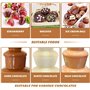 Fontaines à chocolat, Fontaine à chocolat à 4 niveaux, fontaine à fondue en acier inoxydable/choc, Machine chauffante for Buffet