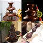 Fontaines à chocolat, Fontaine à chocolat à 4 niveaux, machine à fondue électrique en acier inoxydable, appareils de cuisine com