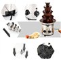 Fontaines à chocolat, Fontaine à chocolat à 4 niveaux, fontaine à fondue au chocolat en acier inoxydable, fondre rapidement et d