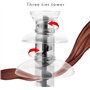 Fontaines à chocolat, Machine à cascade de chocolat, machine à fontaine à chocolat domestique en acier inoxydable à 3 niveaux, p