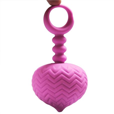 4.9cm Rose silicone grande citrouille grande boule anal plug