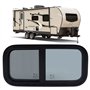 Fenêtre pour camping car, 600x300mm Fenêtre pour camping car avec moustiquaire, coulissant verticalement ou horizontalement, ver