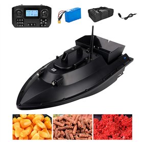 Bateau amorceur à Retour Automatique GPS 12V (décrochage électromagnétique) avec Batterie 18000mAh + Sac de Bateau