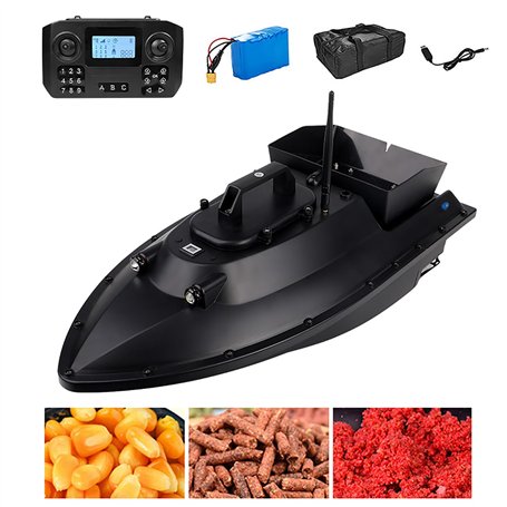 Bateau amorceur à Retour Automatique GPS 12V (décrochage électromagnétique) avec Batterie 18000mAh + Sac de Bateau