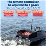 Bateau amorceur à Retour Automatique GPS 12V (décrochage électromagnétique) avec Batterie 18000mAh + Sac de Bateau, 3 Vitesses, 