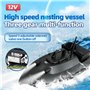 Bateau amorceur peche GPS 12 V avec batterie 18 000 mAh + sac de bateau + USB (décrochage électromagnétique) Retour automatique,