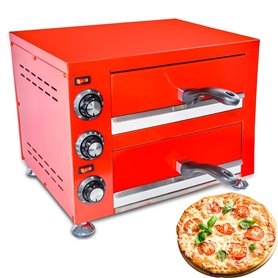 twostronking Four à Pizza électrique à Double Couche en Acier Inoxydable