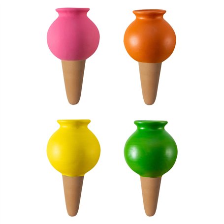 RAZURE Pack de 4 Pointes Auto-arrosantes en Terre Cuite
