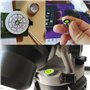 MsTeco 10 Pièces Mini Niveau a Bulle,Petit Niveau a Camping Car Mesure à Bulle Ronde Carrés pour Caravanes, Caméra,Trépied, Phon