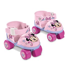 Mondo Toys - Patins à roulettes réglables Minnie Disney - Taille du 22 à 29 - Ensemble Complet de Sac Transparent