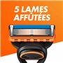 Gillette Fusion5 Recharges De Lames De Rasoir Pour Homme, 4 Recharges De Lames