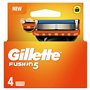 Gillette Fusion5 Recharges De Lames De Rasoir Pour Homme, 4 Recharges De Lames