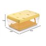 Conteneur Transparent et Couvercle Jaune