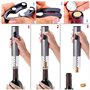 Ouvre-Bouteille Électrique, Bi-Komfort, Tire-Bouchon Électrique, Décapsuleur Automatique, Ensemble Lite Ouvre-Vin avec Tire-Bouc