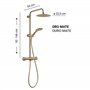 Colonne de douche extensible Star Plus 03 Or mat