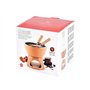 Home 8651100 Service à fondue Chocolat, Stoneware, Beige/blanc 4 pièces