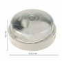 Velamp BIGBOB-B Applique/plafonnier Rond 22cm. en Plastique + Verre. Culot 1x E27 Max 60W. LED Compatible. IP44: pour intérieur 