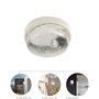 Velamp BIGBOB-B Applique/plafonnier Rond 22cm. en Plastique + Verre. Culot 1x E27 Max 60W. LED Compatible. IP44: pour intérieur 