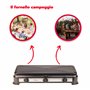 ARDES - AR1FG03 Cuisinière à gaz d'extérieur GPL Portable pour le camping 3 brûleurs avec couvercle en acier peint en noir - Cla