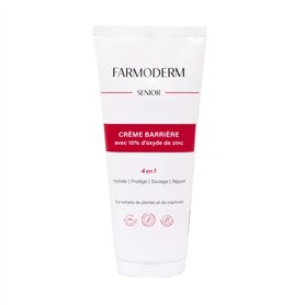 Farmoderm Crème Barrière à l'Oxyde de Zinc à 10% pour Adultes - Crème pour le change - Escarres