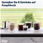 De'Longhi Rivelia EXAM440.35.BG, Machine À Café Grain Automatique, Grains Fraîchement Moulus, Bac à Grains Interchangeable, Buse