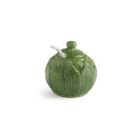 Excelsa Foliage Sucrier avec cuillère en céramique