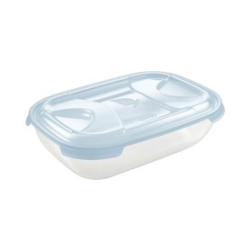 Tontarelli – Boîte rectangulaire 2L Nuvola Bleu/Transparent