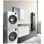 Meliconi Base Tour Slim Kit de sur-position en technopolymère pour machine à laver et sèche-linge, blanc