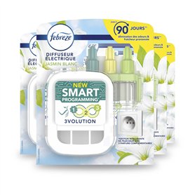 Febreze 3Volution 4 Kits Et 4 Recharges Diffuseur Parfum Maison Électrique