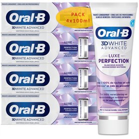 Oral B Dentifrice 3D White Advanced Luxe Perfection 4x100ml