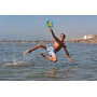 Raquettes de plage en bois raquettes de mer avec balle souple jeux raquette beach tennis plage jardin adulte garçons enfants cou