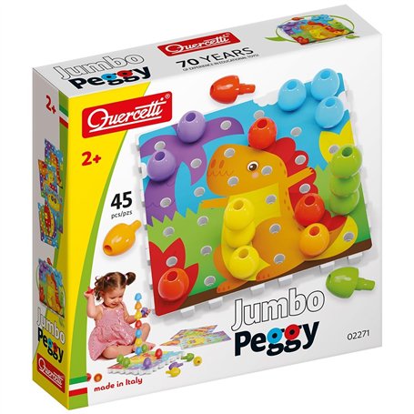 Quercetti - 2271 Jumbo Peggy - Jouets d'activité et de développement