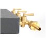 FOKER-Réchaud à Gaz en Fonte ，3 Robinets-28/37Mbar / 42 x 33 x 20,5 cm