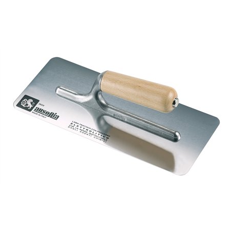 AUSONIA - TALOCHE AVEC LAME EN ACIER INOX 24X10 À BORDS ARRONDIS