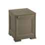 Tontarelli 8085562909 Coffre/Table de Chevets Porte Pleine Omnimodus Plastique Chocolat