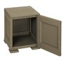 Tontarelli 8085562909 Coffre/Table de Chevets Porte Pleine Omnimodus Plastique Chocolat
