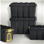 Tontarelli Boîte de rangement à roulettes 50 l avec couvercle empilable