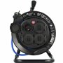 Electraline 29010 Rallonge Prolongateur électrique Outdoor Profesionnelle avec Enrouleur 25M, Câble spécial AT-N05V3V3-F 3G1.5, 