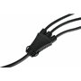 Electraline 46152 Câble d'alimentation pour caravane, Splitter à 3 voies avec 2 prises Schuko + 1 prise CEE, Fiche CEE pour usag