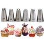 XOPOZON® Lot de 6 Grandes Douilles Professionnelles en Acier Inoxydable