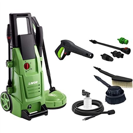Lavor Haute Pression LAVOR NJ Plus 145 WPS avec Programmes de Lavege et Brosse Fixe