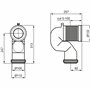 Ideal StandardIDEALSOFT Pipe Coude de Raccordement pour WC Toilettes Evacuation Sortie Verticale Blanc T002667