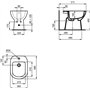 Ideal Standard T467401 I.Life A Bidet à Terre, Blanc