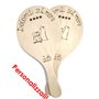 Raquettes de plage en bois multicouche de bouleau avec balle