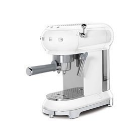 Smeg ECF01WHEU - Machine à café espresso - 1350W - Blanc