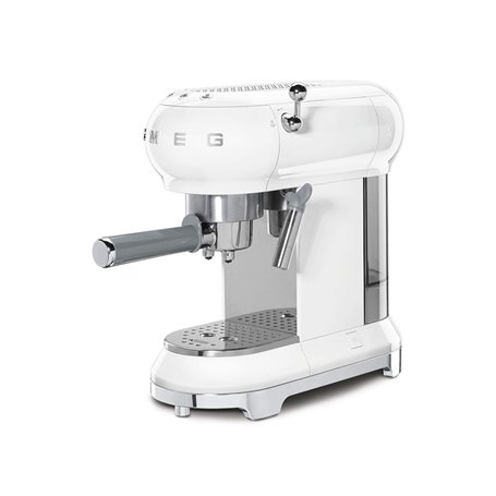 Smeg ECF01WHEU - Machine à café espresso - 1350W - Blanc