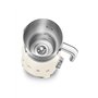 Smeg MFF01CREU Mousseur à Lait électrique, Acier allié, Ivoire